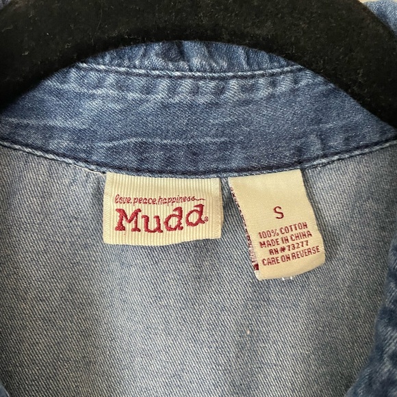 Mudd Long Sleeve Denim Shirt - Picture 3 of 4